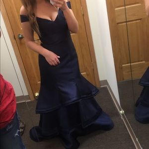 Navy prom dress
